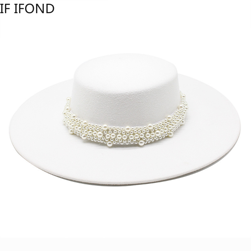 Fedora Hat Wool - Kapelusz Fedora dla kobiet Temperament Eleganckie