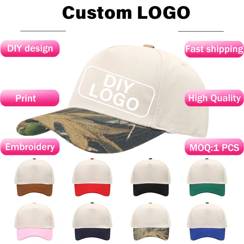 Dad Hat Cotton - Dwukolorowa, strukturalna czapka baseballowa z 5