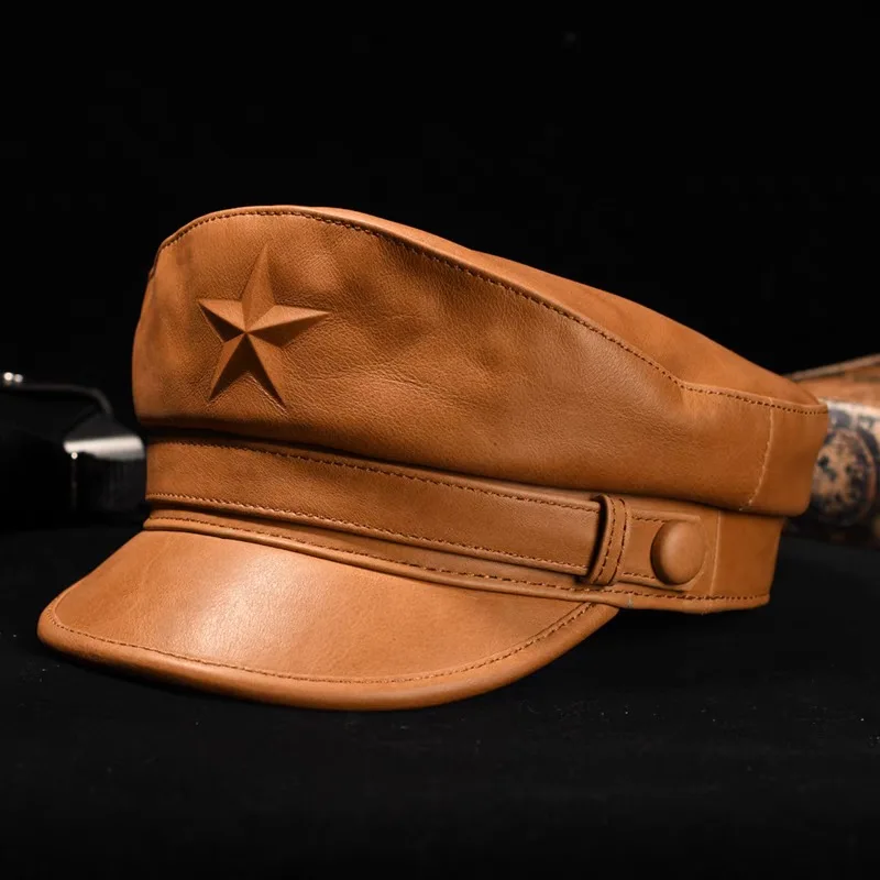 Snapback Hat Flat - Nowatorska czapka wojskowa dla mężczyzn Retro