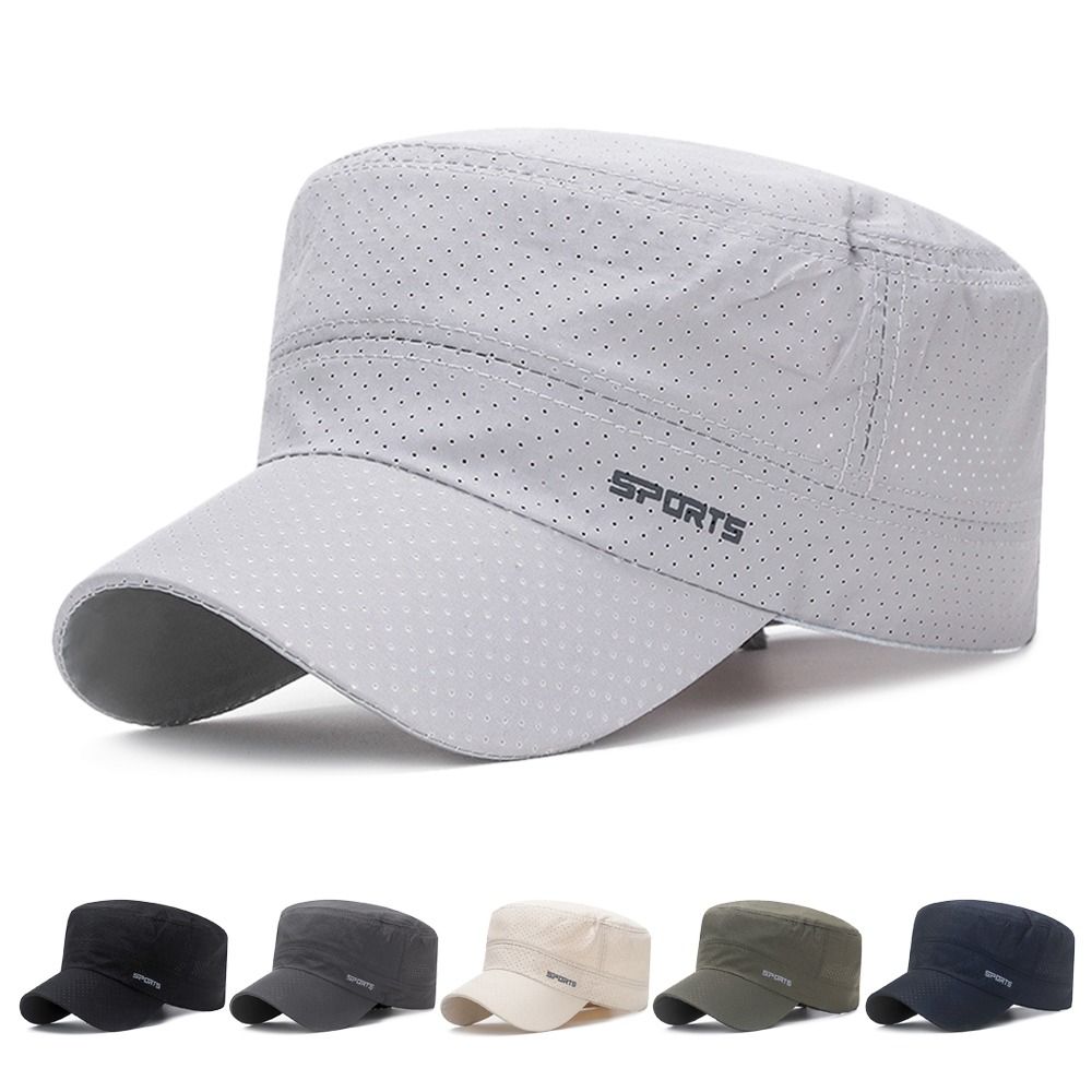 Snapback Hat Flat - Oddychający kapelusz przeciwsłoneczny na zewnątrz, regulowane