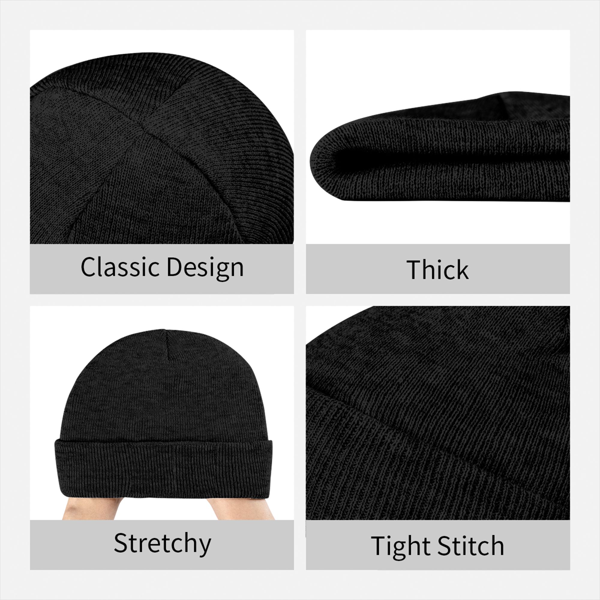 Męskie Damskie Czapki z Dziani – Beanie Cuffed Knit recenzja i cena