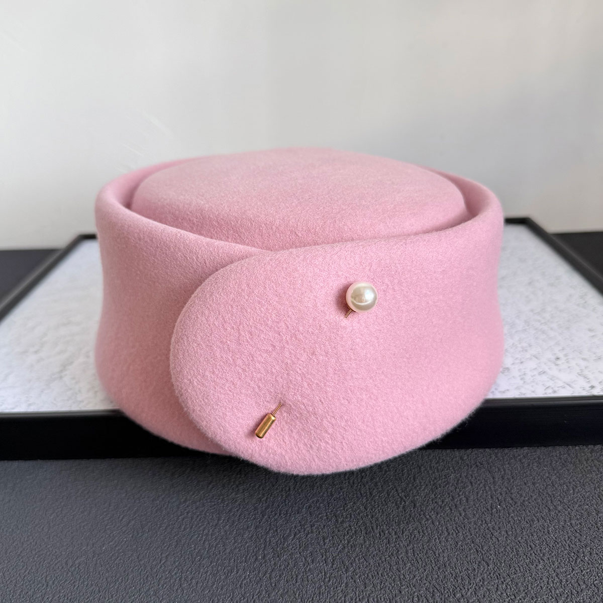 Jesień Zima Nowość 100% Różowa – Beret French Wool recenzja i cena