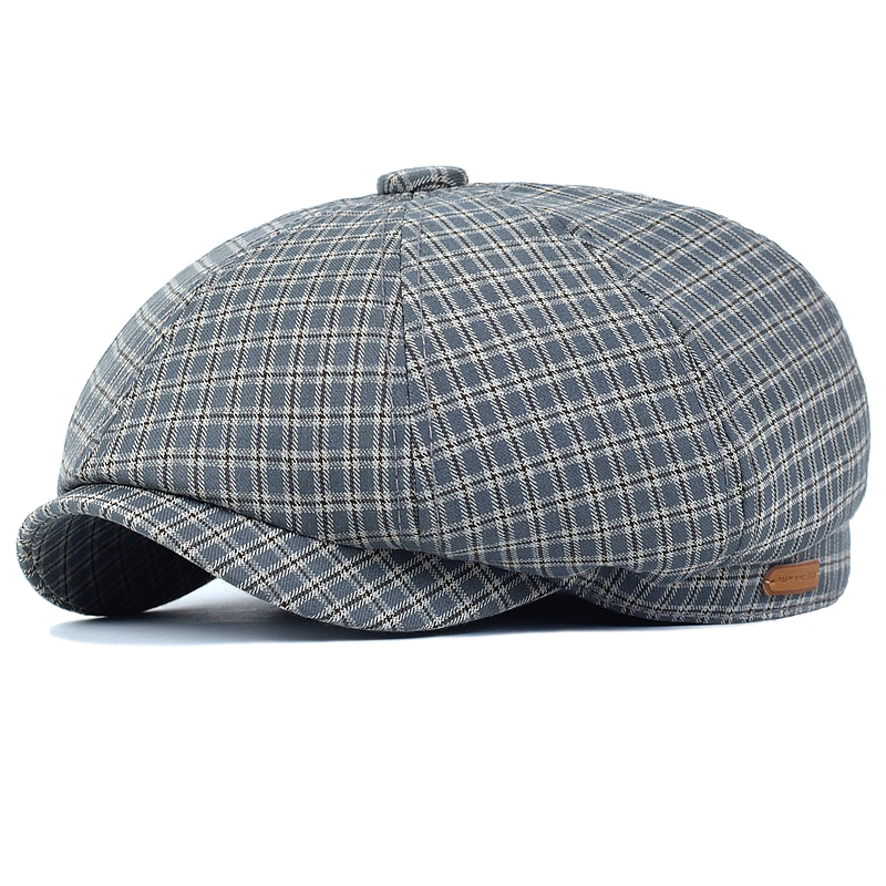 Wiosna Lato Plaid Newsboy Cap  – Dad Hat Cotton recenzja i cena