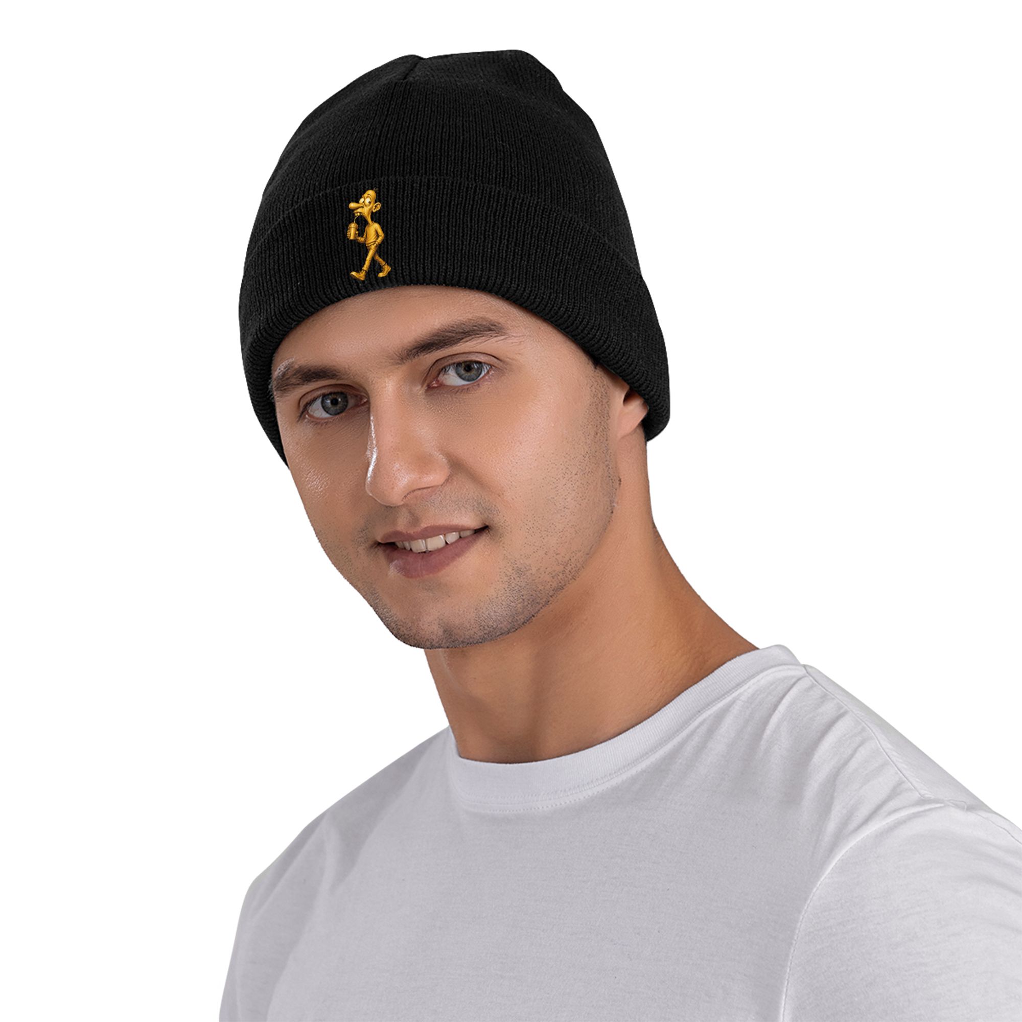 Złoty Mem Neegy Śmieszny Inter – Beanie Cuffed Knit recenzja i cena